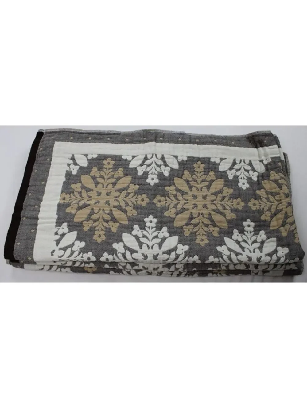 4-Pack Cotton Gauze Bath Towels Floral Print Lightweight Soft Muslin Breathable